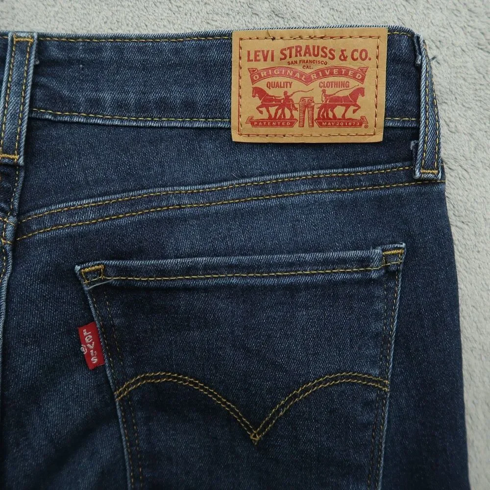 Levi's 711 Jeans Women's Size 27 Blue Low-Rise Skinny Denim Pants 25